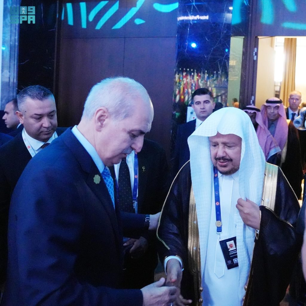 رئيس مجلس الشورى يستقبل رئيس البرلمان التركي