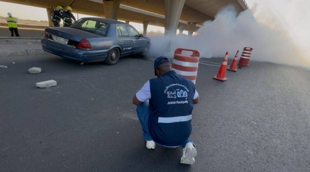 أمانة جدة تنفذ تمرينًا ميدانيًا للتعامل مع انهيارات الجسور بنطاق الجنوب