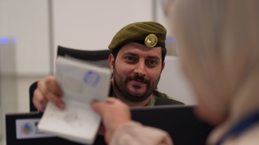 جوازات منفذ حالة عمار تستقبل ضيوف الرحمن القادمين من الأردن لأداء فريضة الحج