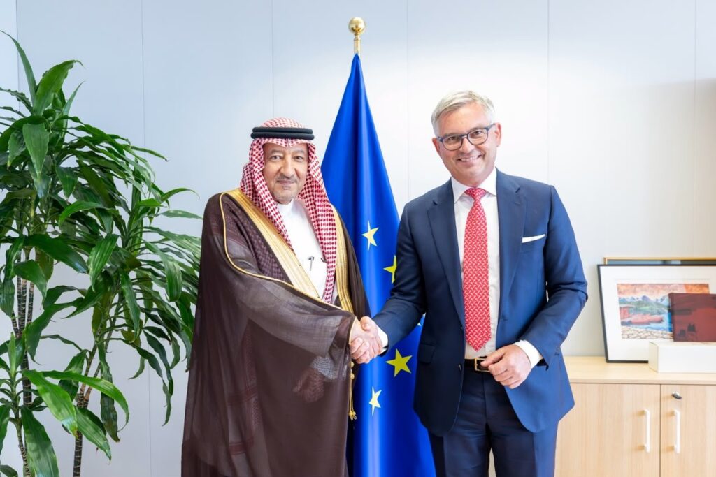 نائب وزير الخارجية يلتقي المفوض الأوروبي للشؤون الداخلية والهجرة